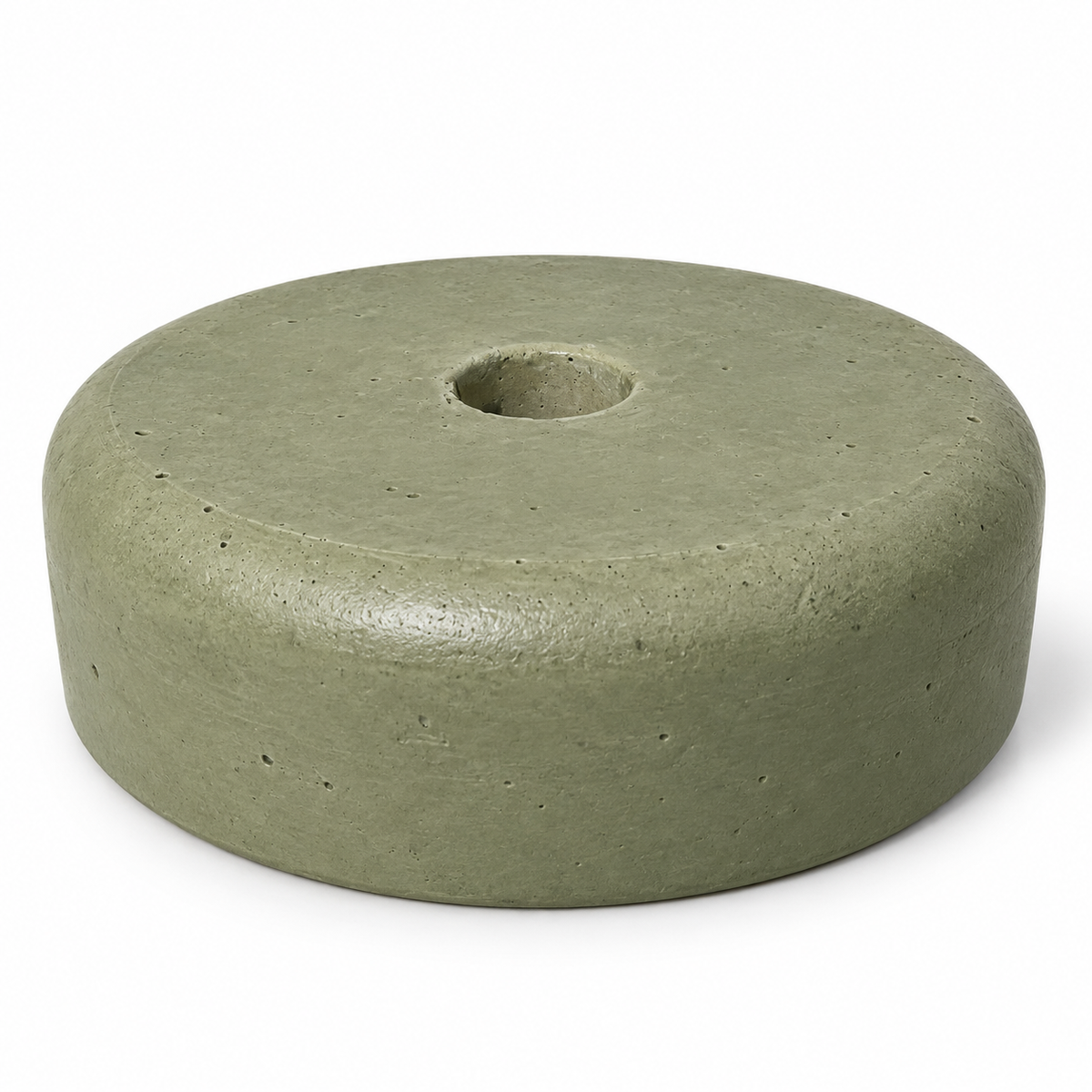 Luminária Garda — Base em concreto e cúpula em Mdf