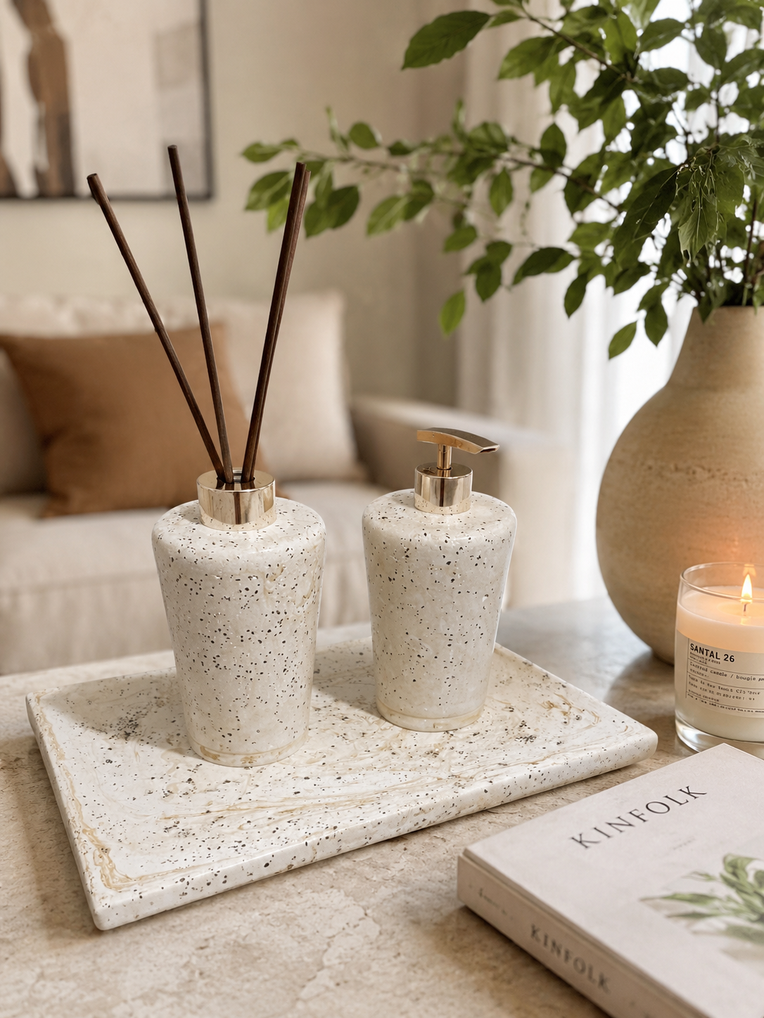 Kit Lavabo | Areia & Maracujá