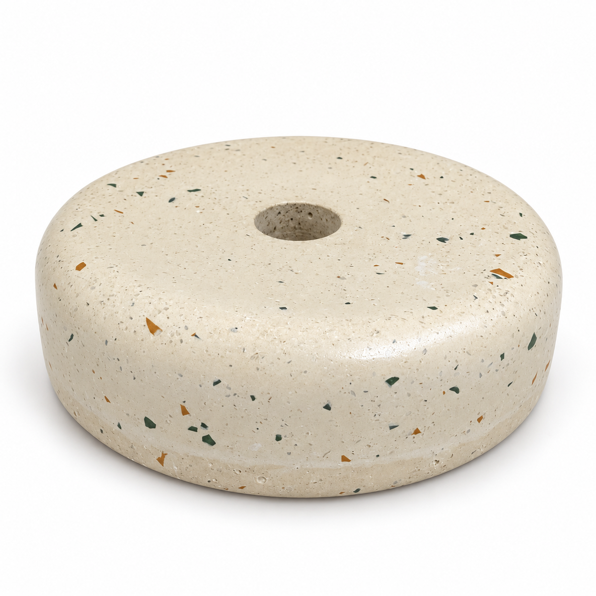 Luminária Garda — Base em concreto e cúpula em Mdf
