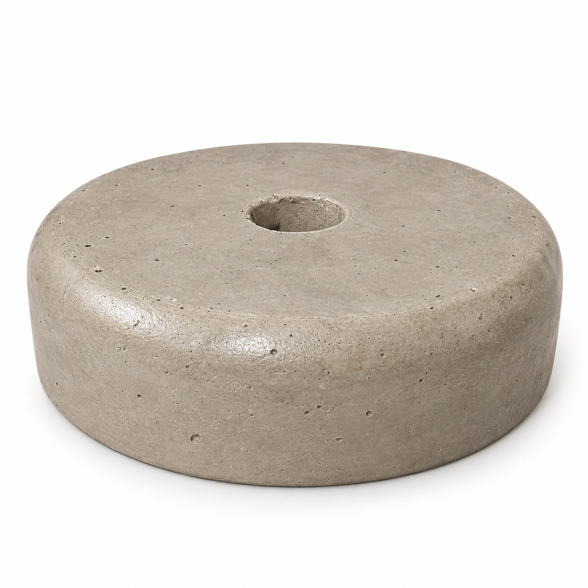 Luminária Garda — Base em concreto e cúpula em Mdf